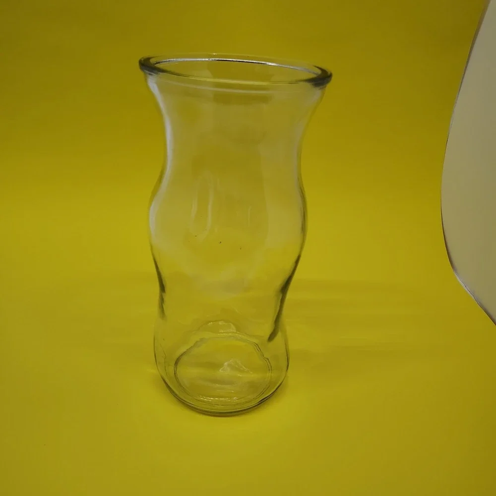 Modern Wavy Design Clear Glass‎ Vase 8